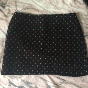Mini skirt with gingham patern